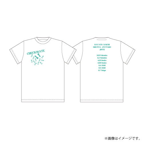 [M!LK]M!LK CHECKMATE T-shirts(White)