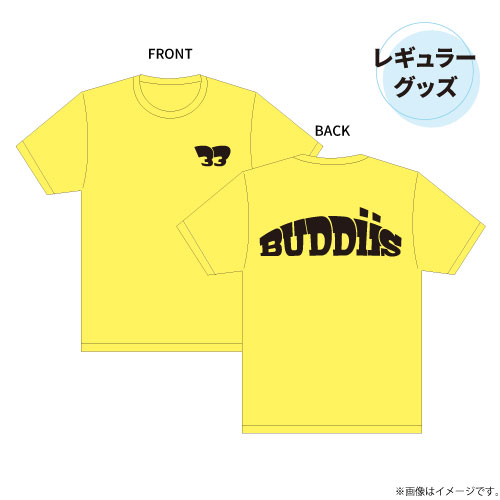 [BUDDiiS]BUDDiiS Tシャツ【ライトイエロー】