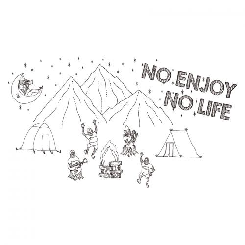 2層ステンレスマグ-No Enjoy No Life-　designed by のすけ