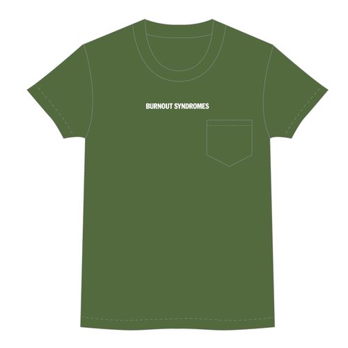 【BURNOUT SYNDROMES】LOGO2020 ビッグシルエット刺繍Tシャツ/ダークグリーン