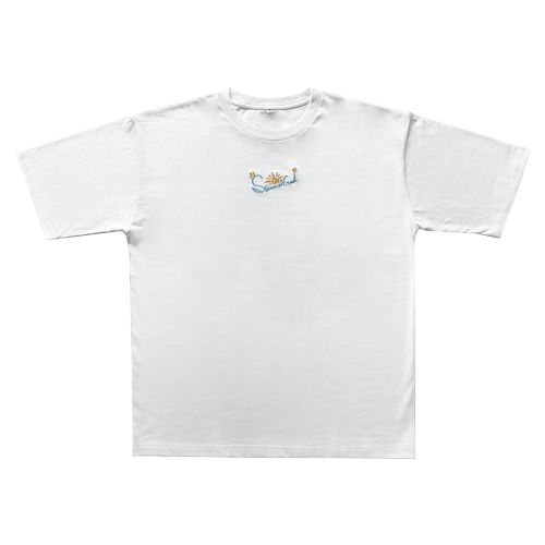 "Summer God" Patch BIG Tee -White-
