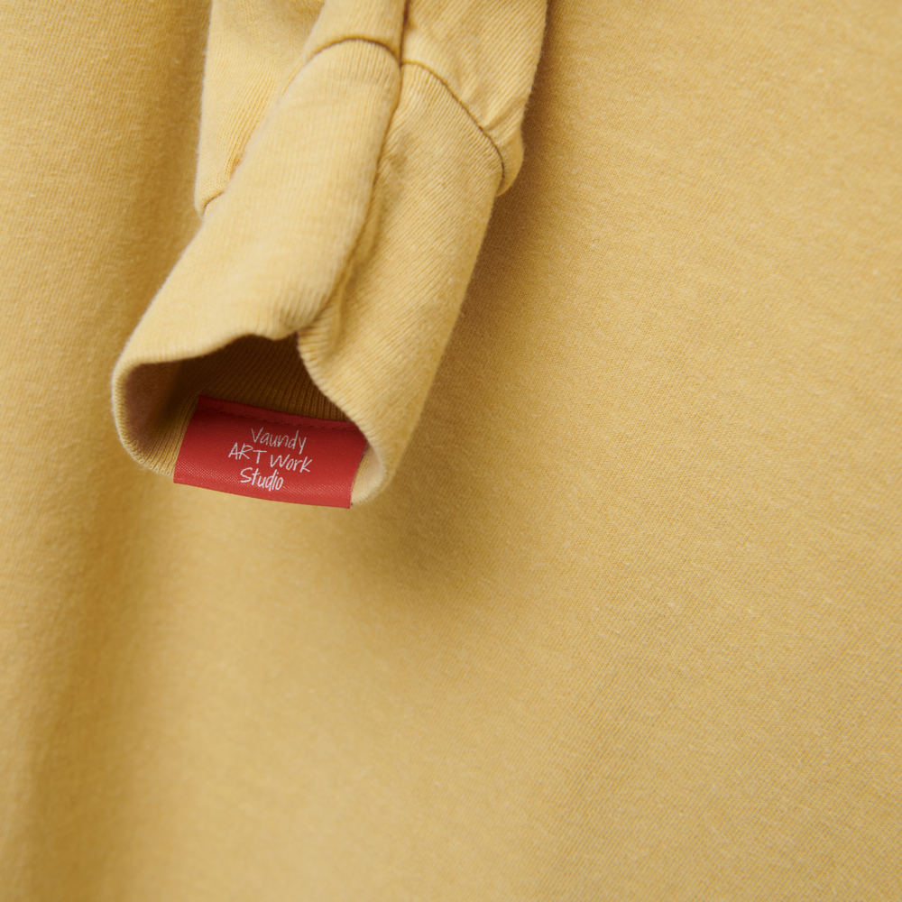 Long Sleeve T-shirts“Hanauranai”[Mustard]