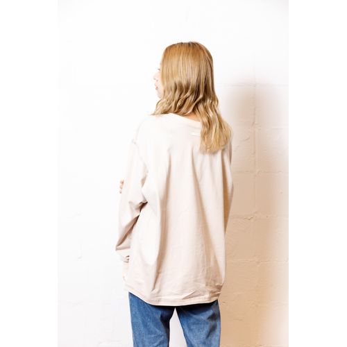 商品詳細ページ The Beat Garden Online Shop 別注テレコステッチ刺繍ロンtee Beige