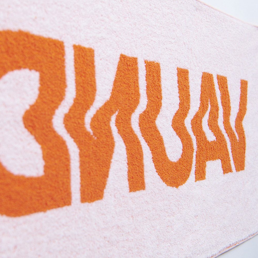 Logo Jacquard Towel[Orange×White]