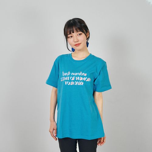 商品詳細ページ Back Number Online Shop カラフル銀テープtシャツ ブルー