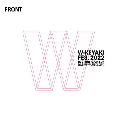 【通常配送】W-KEYAKI FES.2022 ロゴTシャツ/ピンク