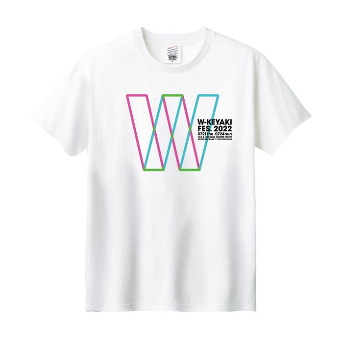 【通常配送】W-KEYAKI FES.2022 ロゴTシャツ/ホワイト