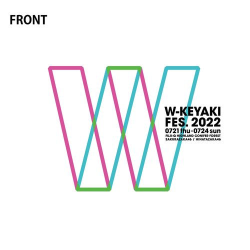 【通常配送】W-KEYAKI FES.2022 ロゴTシャツ/ホワイト