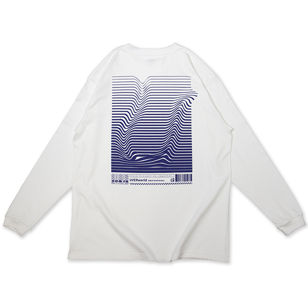 ロングスリーブTシャツ【A】WAVE (ホワイト)