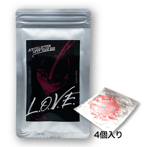 商品詳細ページ Ace Collection Official Online Shop Ace Shop Zepp Tour 限定 ワインレッドのラビリンス コンドーム4個入り