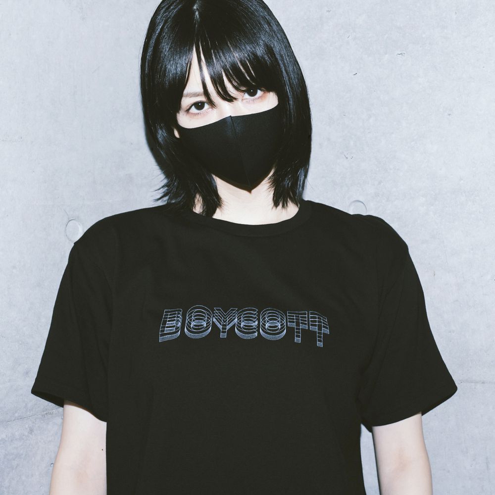 amazarashi BOYCOTT T-shirt /Black