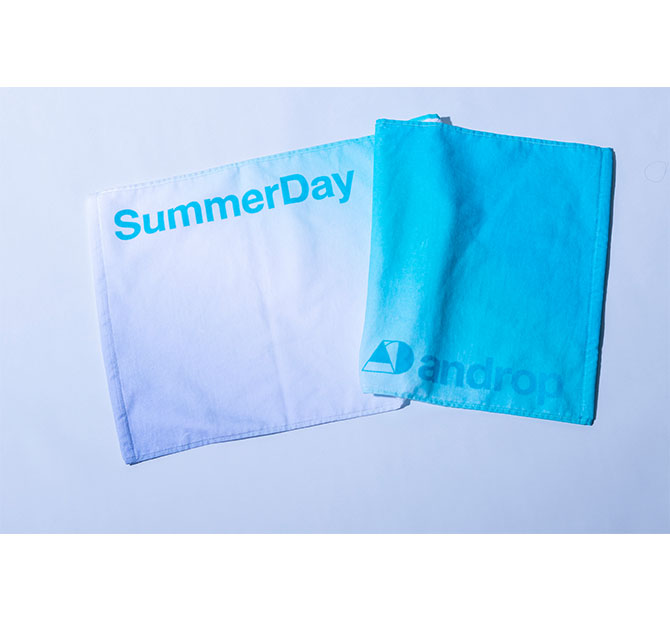 Towel・SummerDay【White×Blue】