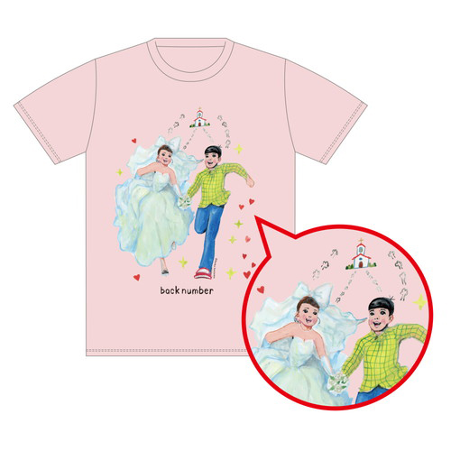 商品詳細ページ back number online shop そのドレスちょっと待ったTシャツ/ピンク 商品詳細ページ back number online shop そのドレスちょっと待ったTシャツ/ピンク