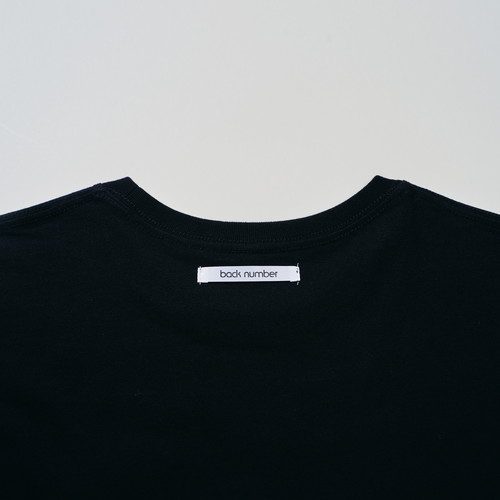 もこもこ筆記体back number Tシャツ/ブラック