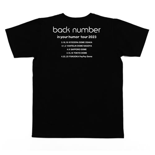 in your humor tour 2023 メインロゴTシャツ  black
