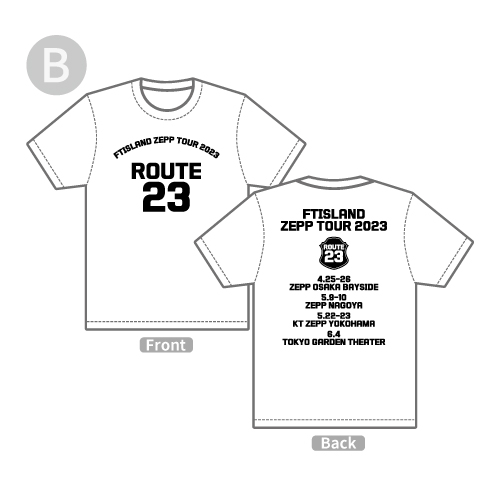 [先行販売] Tシャツ【FTISLAND ZEPP TOUR 2023 ～ROUTE23～】
