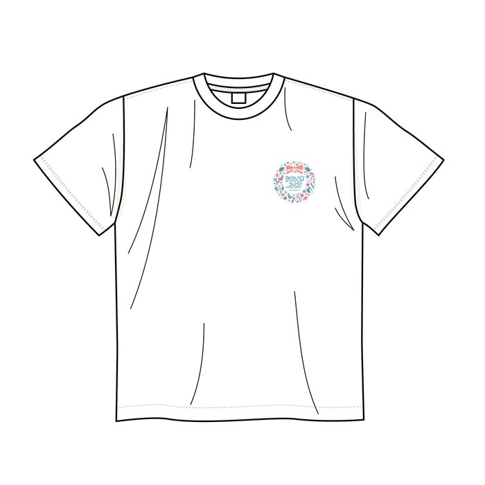 【通常配送】【FC限定】ひなくり2021 ワンポイントロゴTシャツ/ホワイト
