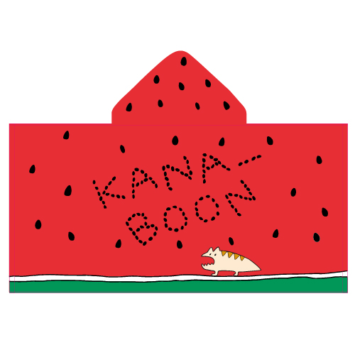 商品詳細ページ Kana Boon Official Shop フード付 スイカタオル 商品詳細ページ Kana Boon Official Shop フード付 スイカタオル