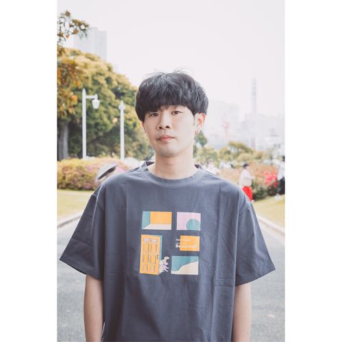 Be yourself Tシャツ/スモークグリーン