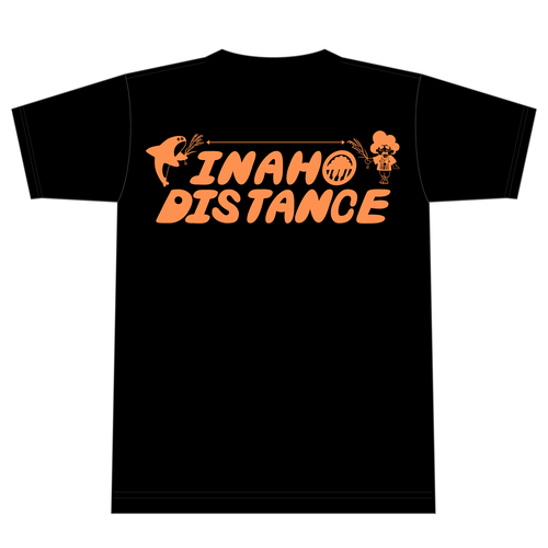 稲穂ディスタンス袴Tシャツ/黒