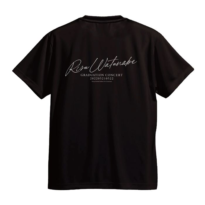 【通常配送】RISA WATANABE GRADUATION CONCERT ロゴTシャツ/ブラック