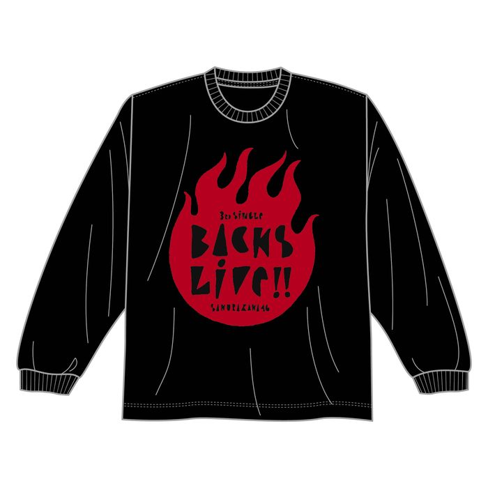 【通常配送】3rd Single BACKS LIVE!! ロングスリーブTシャツ/ブラック