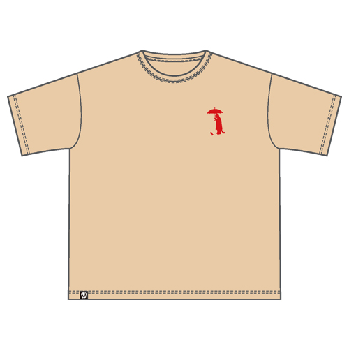 【シズクノメ】Logo T-shirt FCver. / Latte