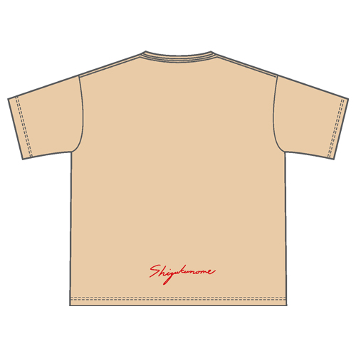 【シズクノメ】Logo T-shirt FCver. / Latte