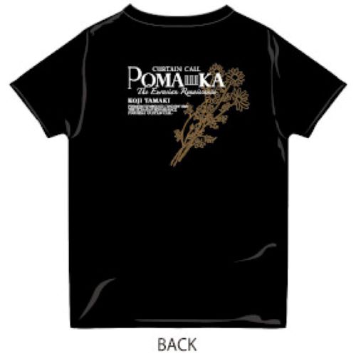 РОМАШКА-CURTAIN CALL-  Tシャツ (黒×白) 