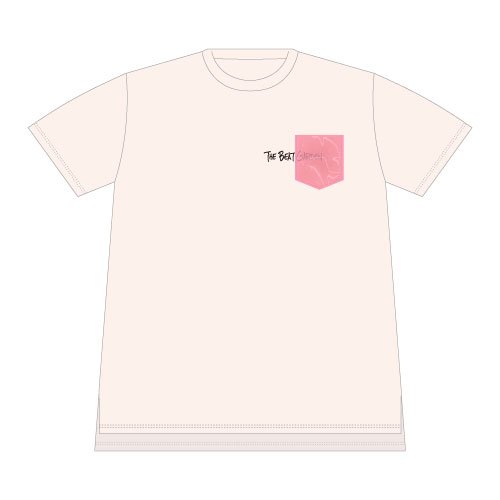 THE BEAT GARDEN PVCポケットTee - Ivory × Baby Pink
