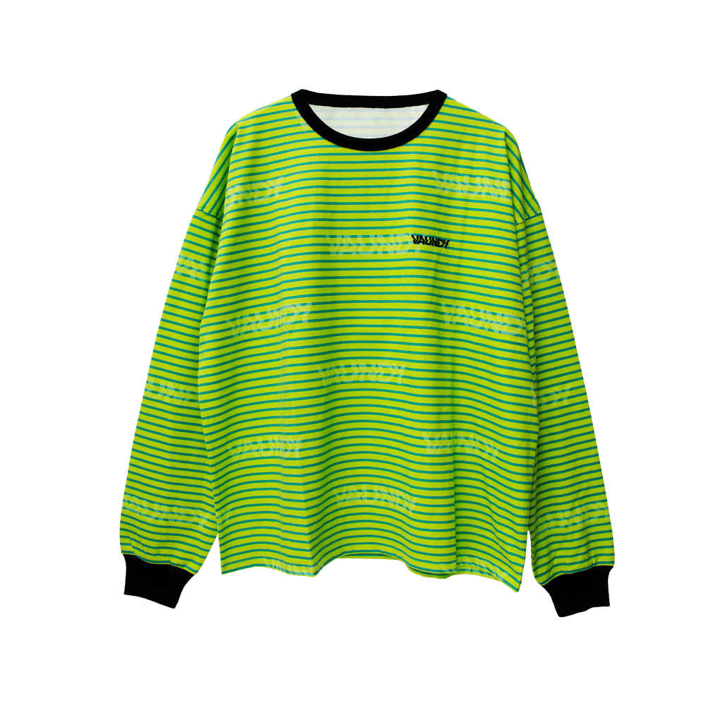 【VAWS limited】“replica” of Long Sleeve Striped T-shirt [Green]