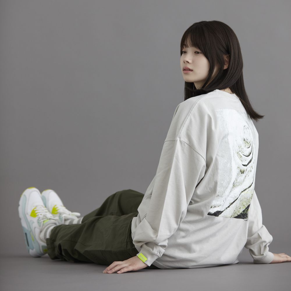 Long Sleeve T-shirts “SHINKOKYU”[Light Gray ]